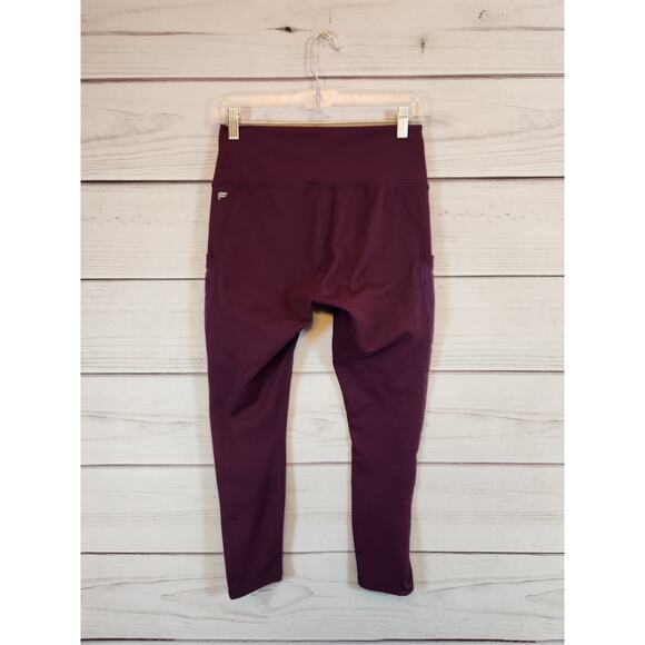 Fabletics Womens  Leggings Mid Rise Compression Pockets Purple Size Medium - Picture 2 of 7